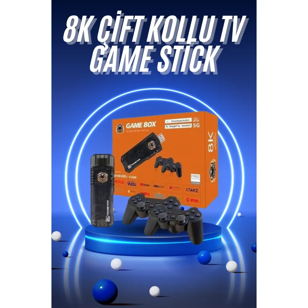 Game Box Android Tv 36500 Oyunlu Atari 5g 8k HDR Ultra HD 64 GB