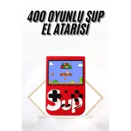 Çocuklara Özel Taşınabilir Sup El Atarisi 400 Oyunlu Nostaljik Oyun Konsolu