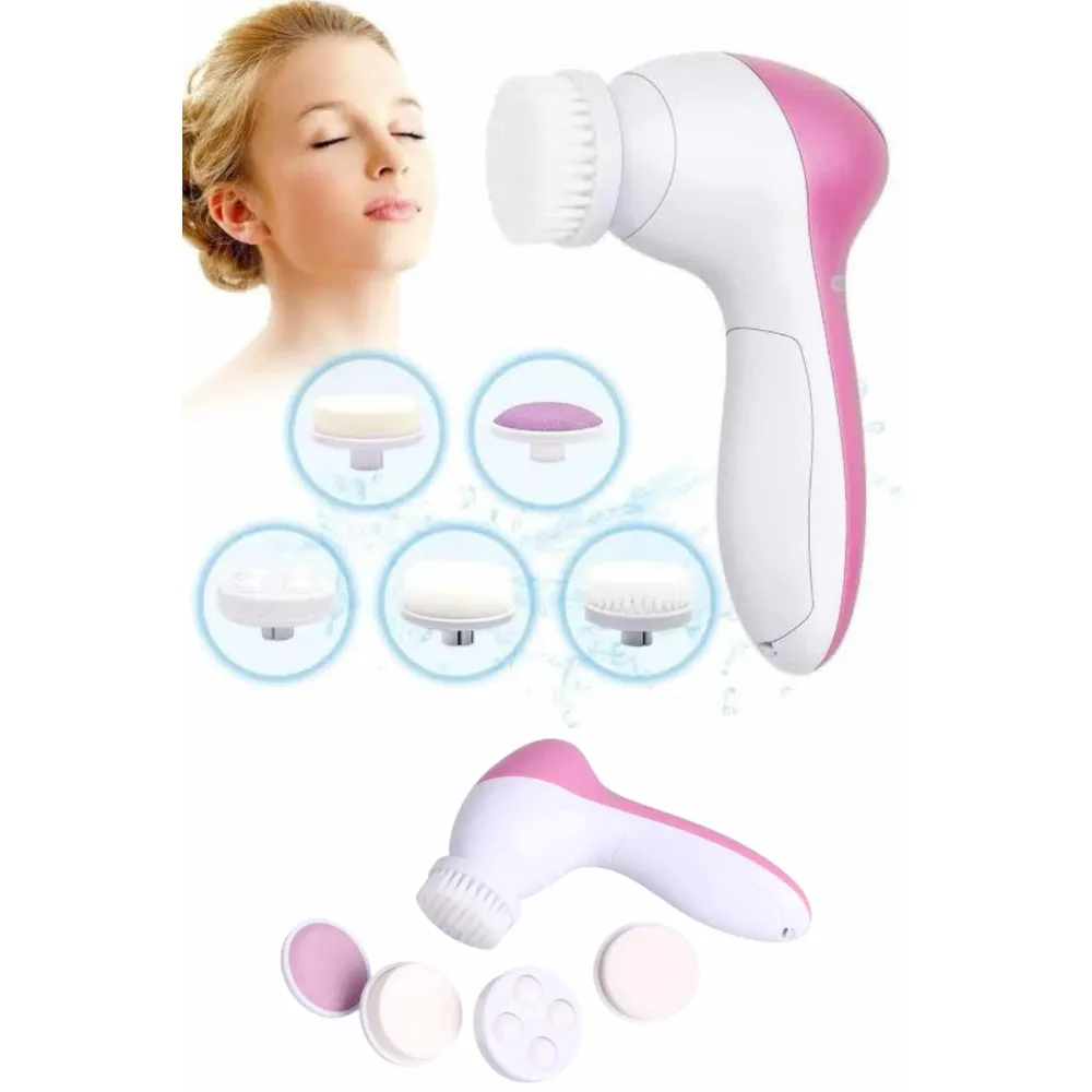 5 Başlıklı Cilt Temizleme Cihazı Ultra Kaliteli Yumuşak Kırşıklık Karşıtı