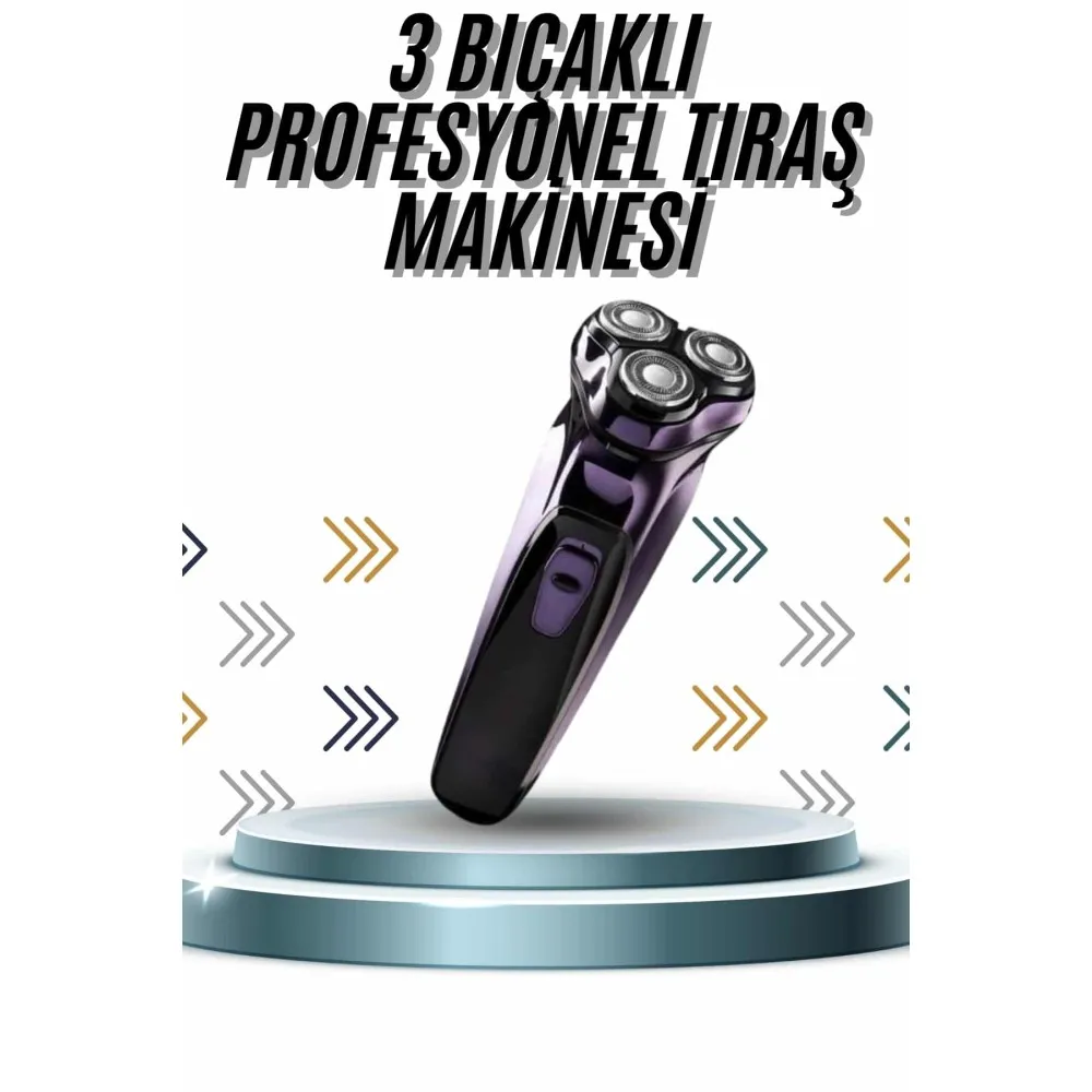 Günlük Kullanıma Uygun Profesyonel Tıraş Makinesi Döner Başlıklı