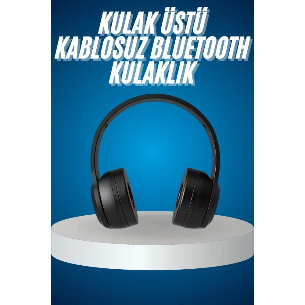 Wireless 5.0 Bluetooth Kablosuz Kulaklık ANC Özellikli Kulak Üstü Ayarlanabilir