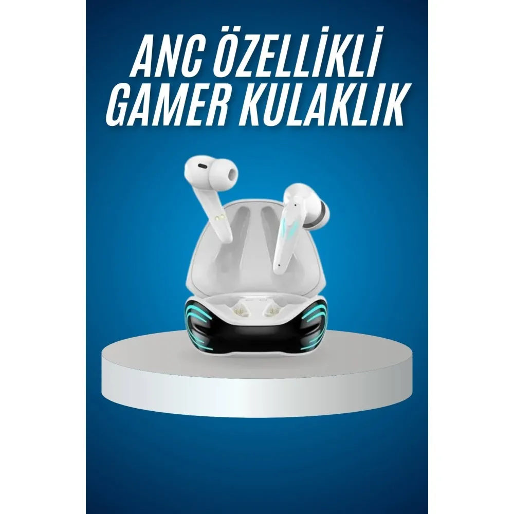 Oyuncu Kulaklığı Mikrofonlu Gürültü Engelleme Gecikme Önleyici Bluetooth Kulaklık