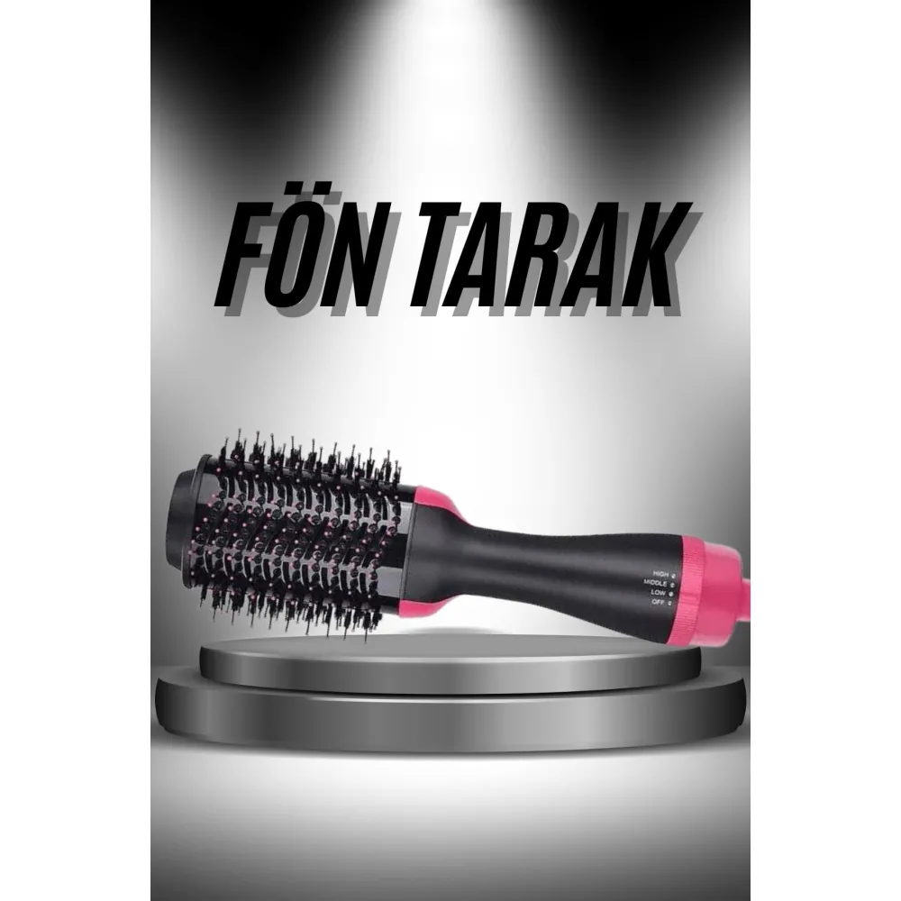 Saç Şekillendirici Ve Saç Düzleştirici Fön Tarağı Tarak Fırça 1200w Saç Kurutma