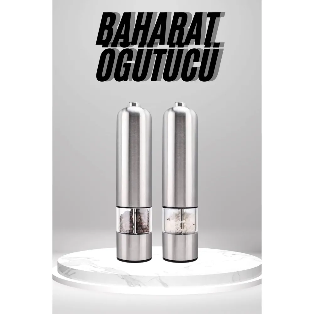 Otomatik Tuz ve Karabiber Öğütücü Baharat Öğütücü Tuz Karabiber Değirmeni
