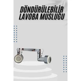 Dönebilen Musluk Başlığı Akrobat Mutfak Banyo Musluk Ucu Başlığı Oynar Başlıklı