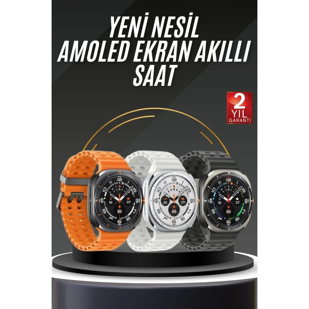 Tüm Telefonlara Uyumlu Akıllı Saat Uyku ve Sağlık Takibi Nabız Ölçer Adım sayar