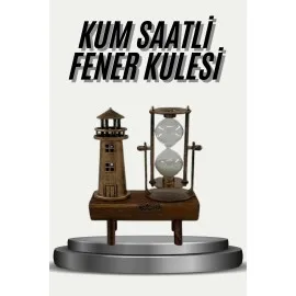Eyfel Kulesi Ve Deniz Feneri Dekoratif Masa Biblosu Hediyelik