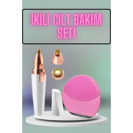 Kulak Burun ve Yüz Epilasyon Aleti ve Yüz Masaj Aleti İkili Cilt Bakım Seti