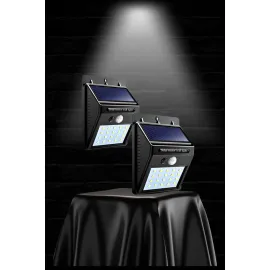 Güneş Enerjili Sensörlü Duvar Lambası Bahçe Lamba Suya Dayanıklı Bahçe Aydınlatma