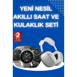 Yeni Nesil Sesli Görüşme Akıllı Saat Ve Powerbank Çoklu Şarj Girişli Bluetooth Kulaklık Nabız Ölçer