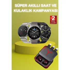 Ucuz Kaliteli Akıllı Saat ve Powerbank Bluetooth Kulaklık 5.1 Stereo ANC Özelliği