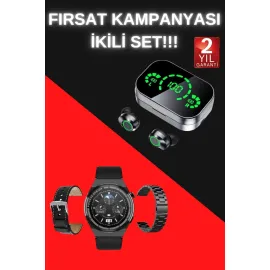 Tws Bluetooth Kulaklık Ve Akıllı Saat Uyku Takibi Nabız Ölçer Uzun Pil Ömrü