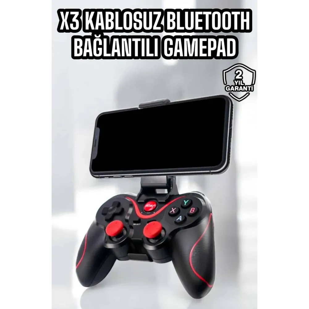 X3 Gamepad Oyun Kolu Bluetooth Bağlantılı Gamestick Android Uyumlu
