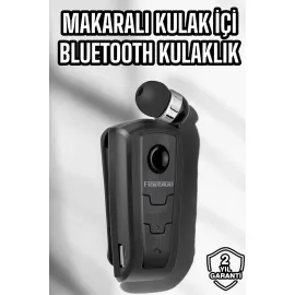 Makaralı Bluetooth Kulaklık Kulak İçi Android iOS Uyumlu Titreşimli