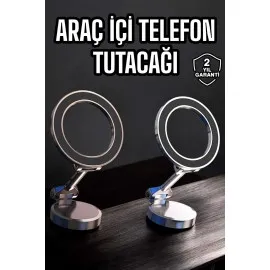 Telefon Tutucu Tüm Arabalara Uyumlu Araç İçi Katlanabilir Manyetik Tasarım