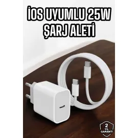 Şarj Aleti İOS 15/15 Pro Max Uyumlu Şarj Adaptörü ve Kablosu