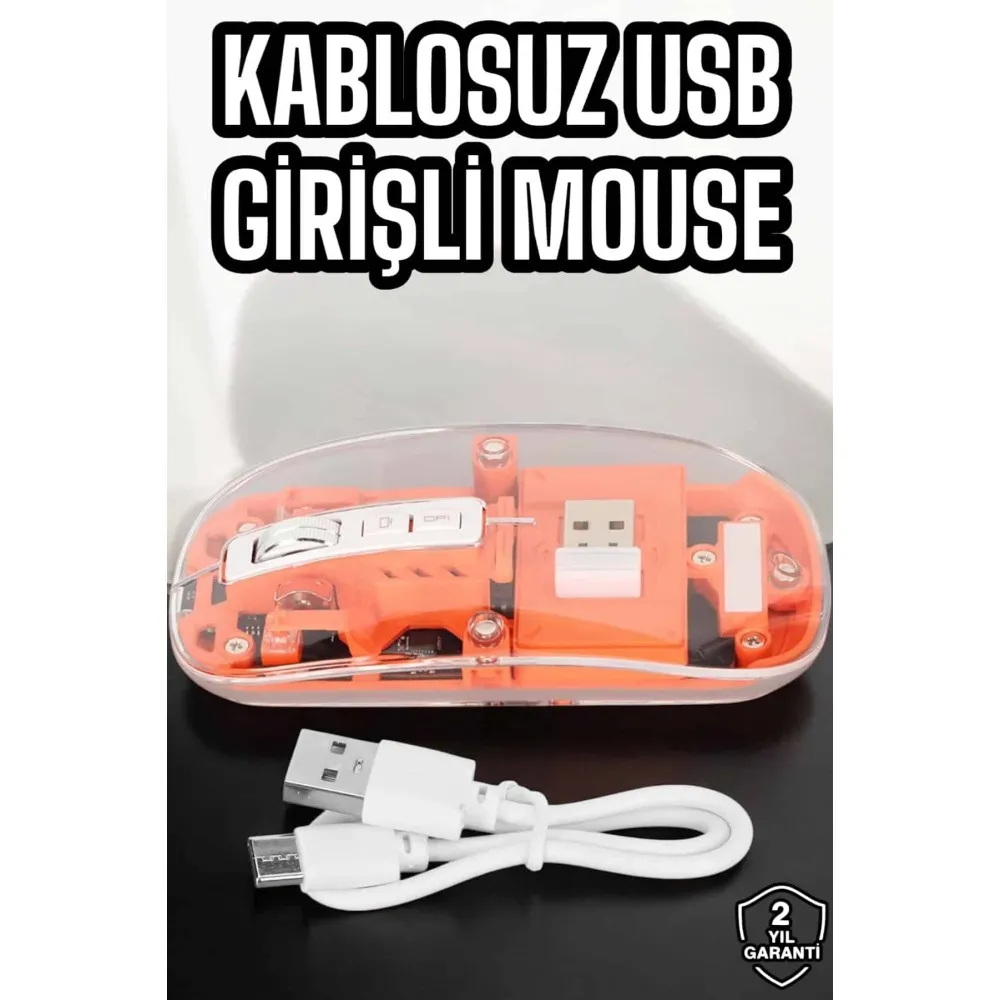 Fare Mouse Çift Modlu Kablosuz Bağlantılı 2.4Ghz Destekli