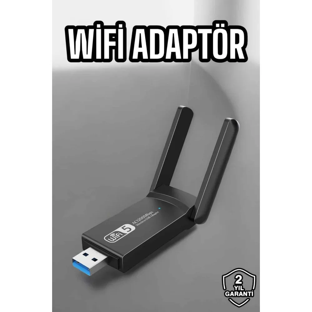 Wifi Alıcı Wifi Adaptörü Usb Girişli 3.0