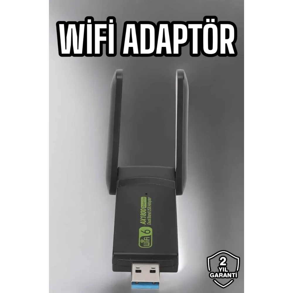 Wifi Adaptör Çift Bantlı Kablosuz Wifi Adaptörü