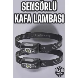 Kafa Lambası Kamp Lambası Led Işık Şarjlı Ayarlanabilir