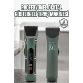 Tıraş Makinesi Dijital Göstergeli Turbo Motor Paslanmaz Çelik
