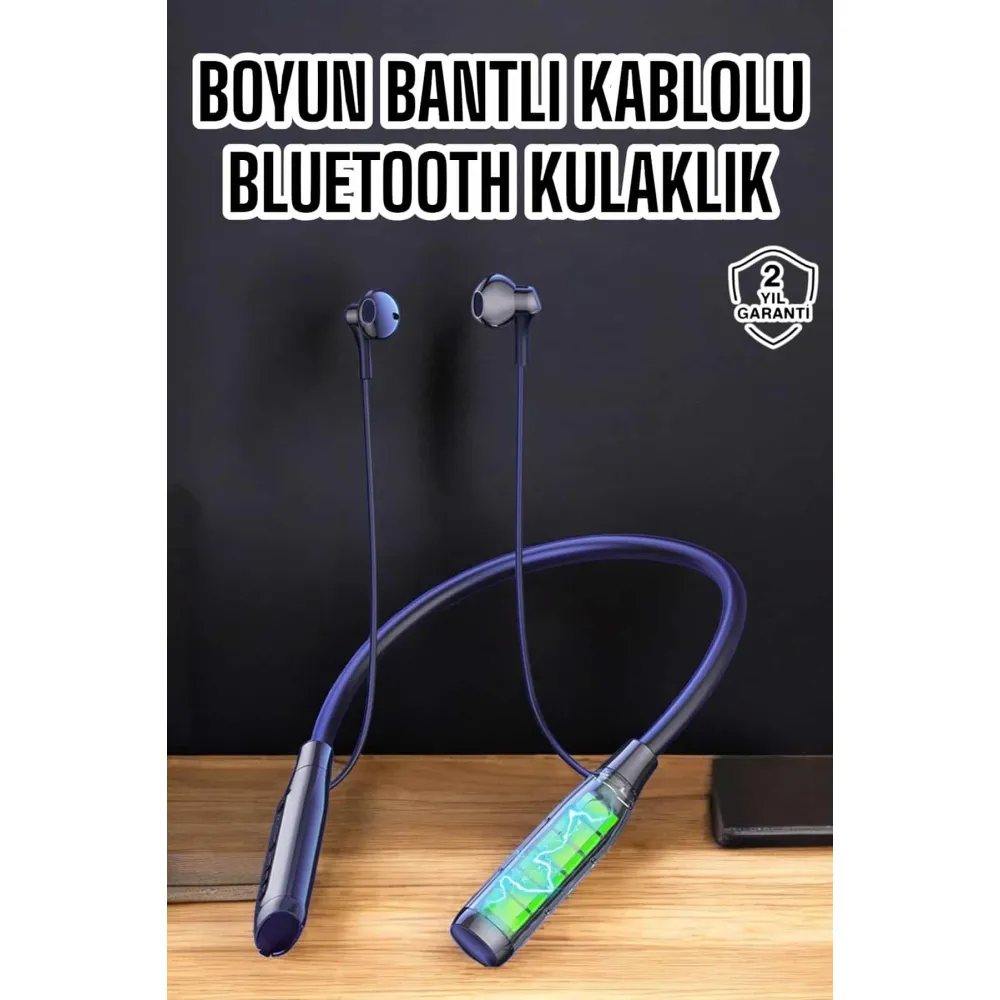 Yeni Nesil Bluetooth Kulaklık Kablolu Kulak İçi Dijital Göstergeli