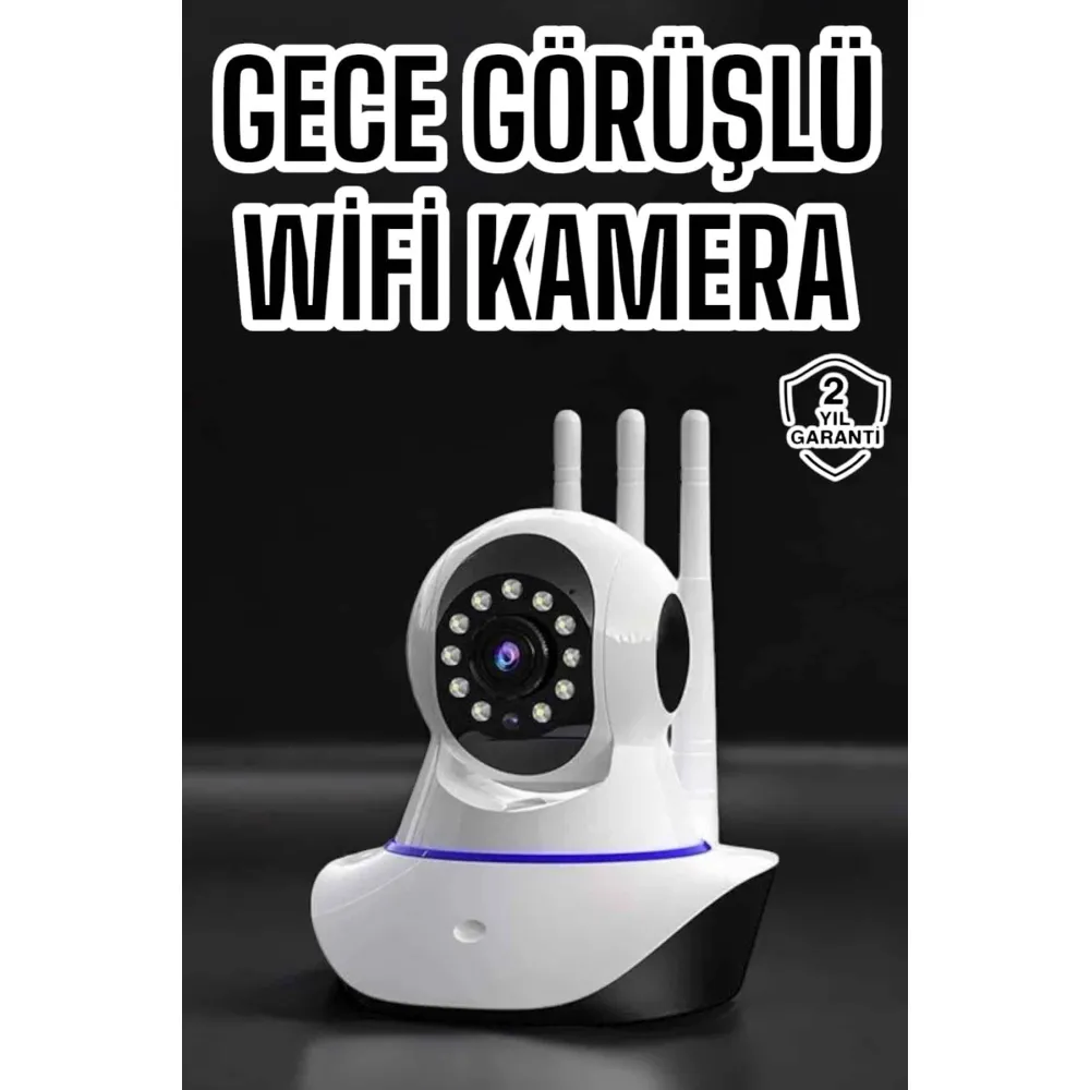 Ev Kamerası Wifi Kamerası Video Kayıt Çift Yönlü Hareket Sensörü Bebek