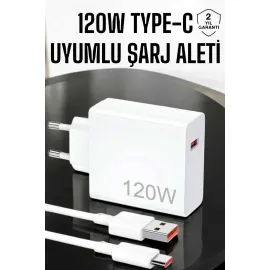 120W Şarj Aleti Type-C Uyumlu Turbo Şarj Aleti