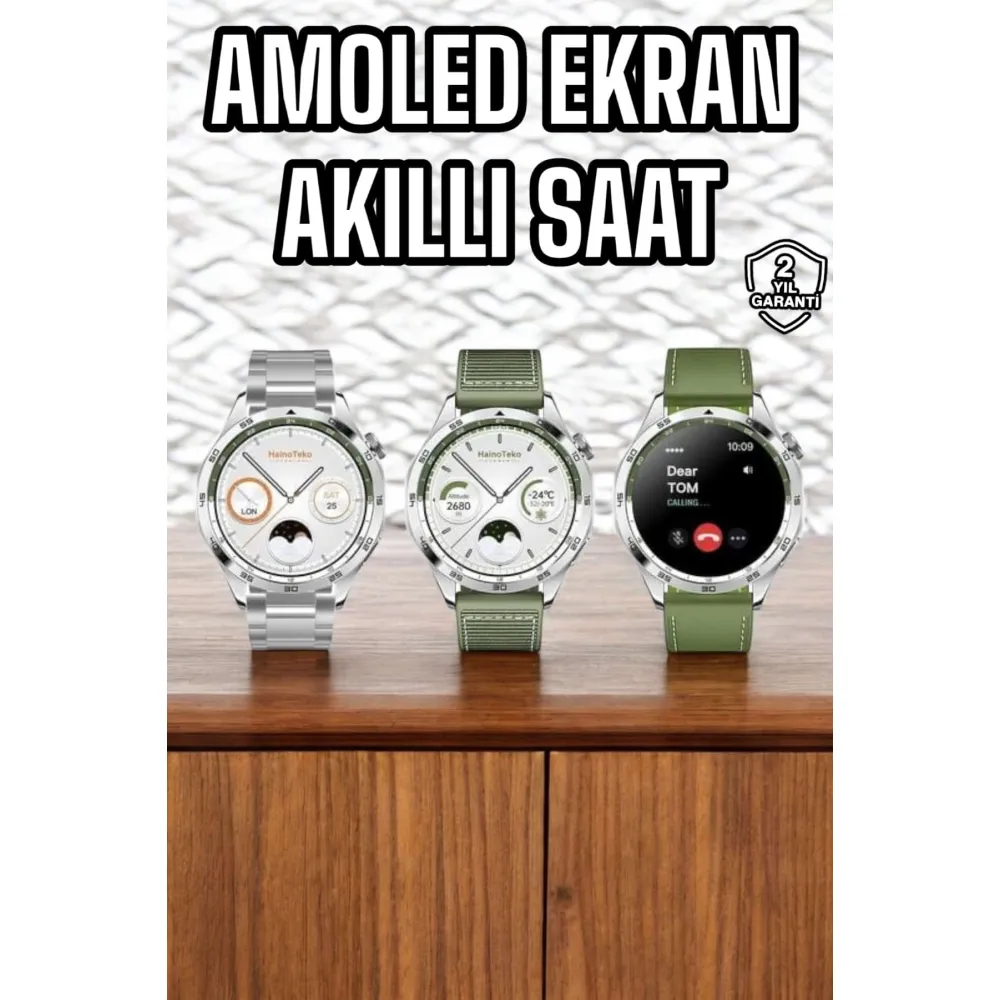 Akıllı Saat Sesli Görüşme Titreşimli Nabız Sensörlü Spor Modları