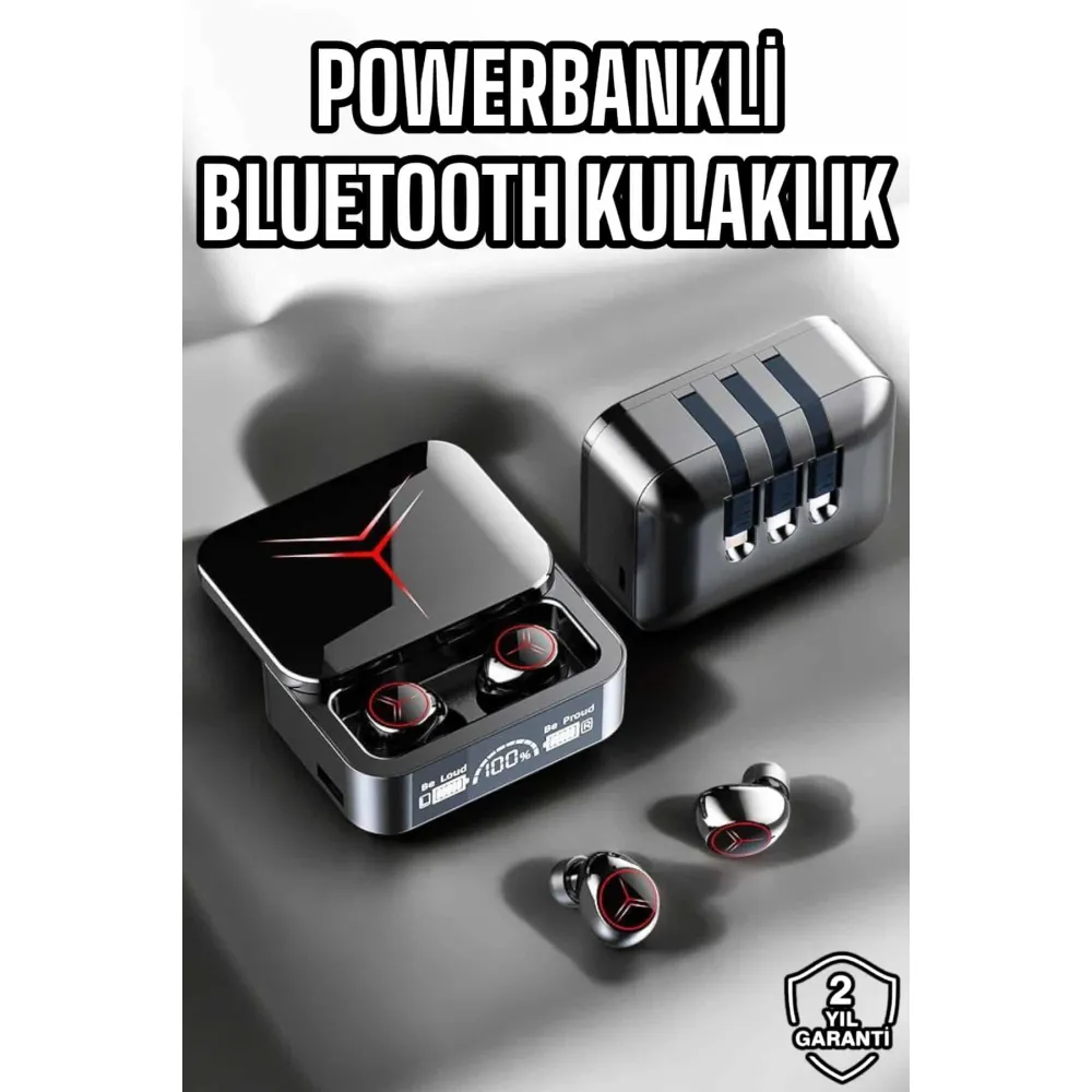 Yeni Nesil Powerbankli Bluetooth Bağlantılı Kablosuz Kulaklık