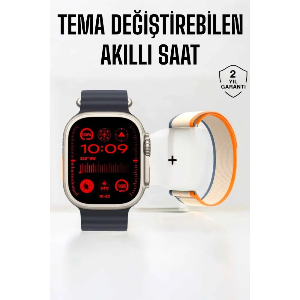 Akıllı Saat Yeni Nesil Sesli Asistan Uyku Ve Sağlık Takibi Adımsayar