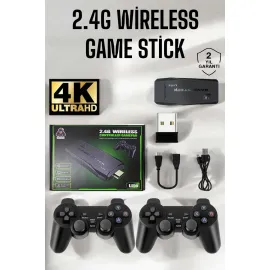 Gaming Atari 2.4g Uyumlu Kablosuz Çift Kol Game Stick