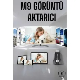 M9 Plus Kablosuz Görüntü+Ses Aktarıcı HDMI TV