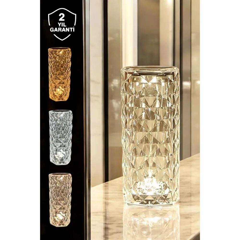 Dokunmatik Kristal Gece Lambası Hediyelik