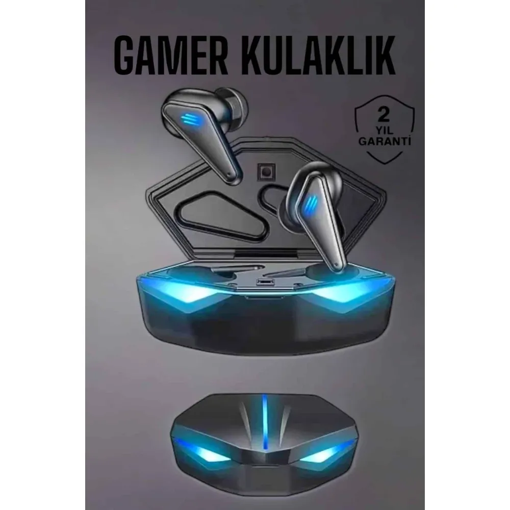 Bluetooth Oyuncu Kulaklığı Led Işıklı Kablosuz ANC Özelliği