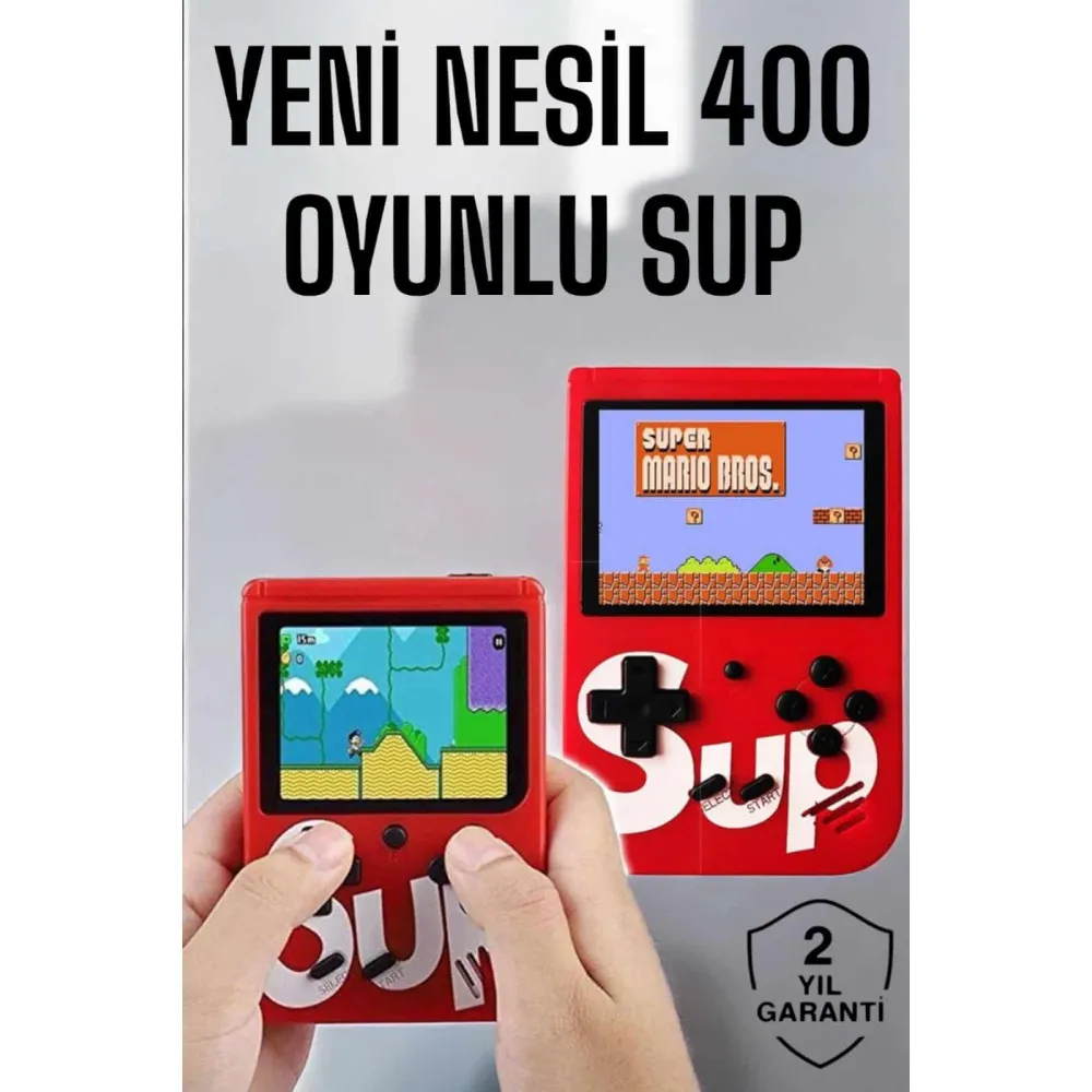 Yeni Nesil Çocuklara Özel SUP 400 Oyunlu Mini El Konsolu