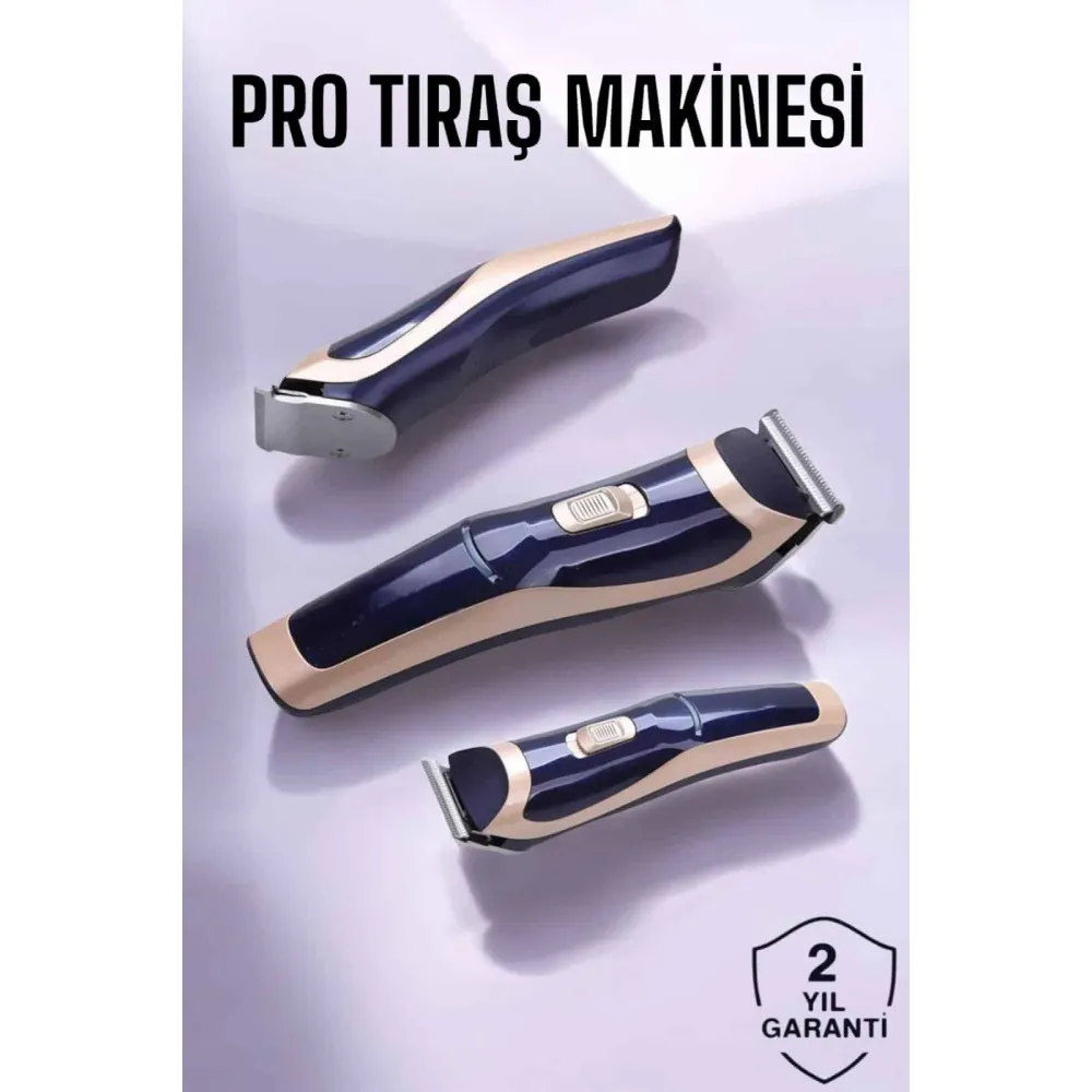Profesyonel Şarjlı Saç ve Sakal Traş Makinesi Kolay Kullanım