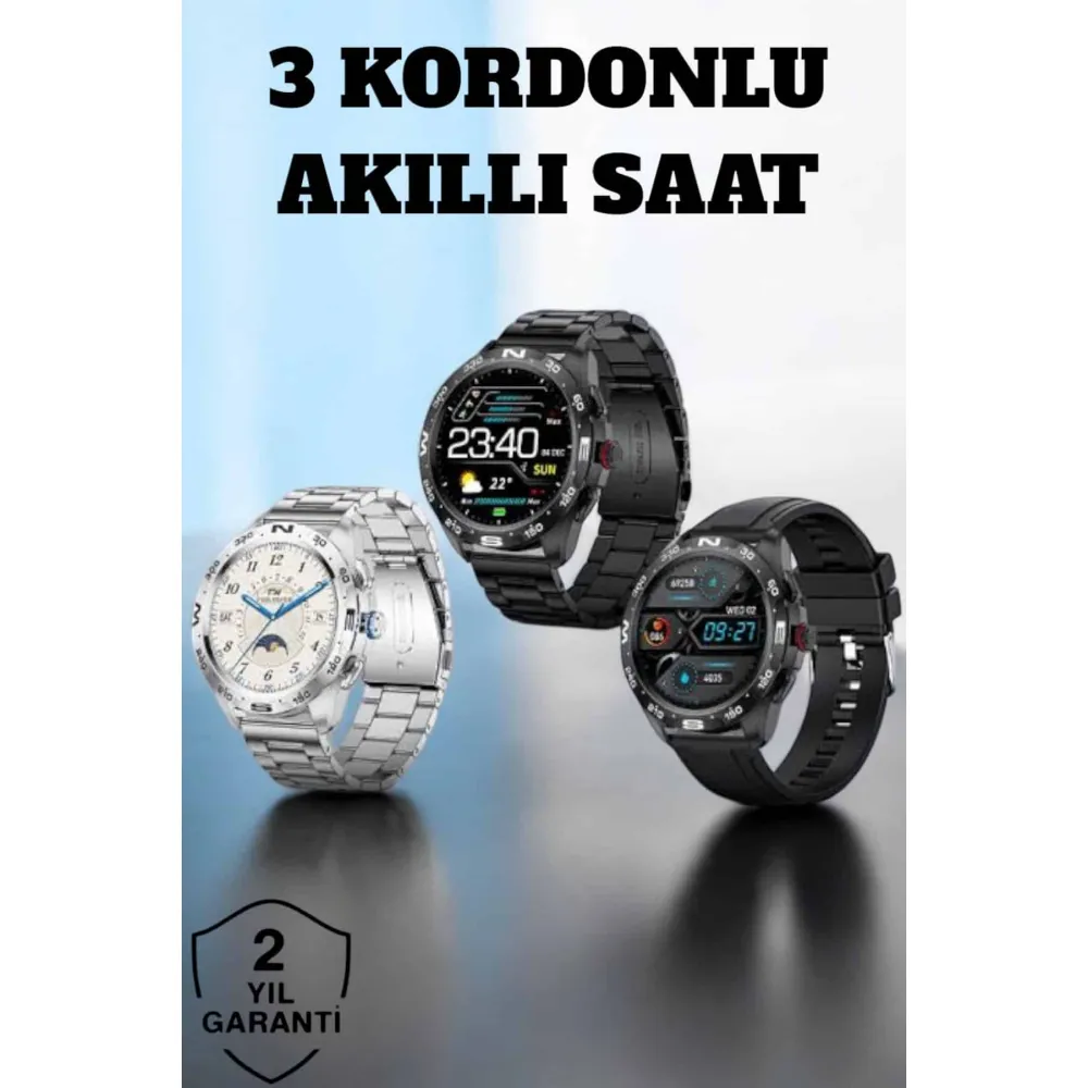 Akıllı Saat Arama Cevaplayan Titreşim Özelliğiyle Bildirim Görebilen