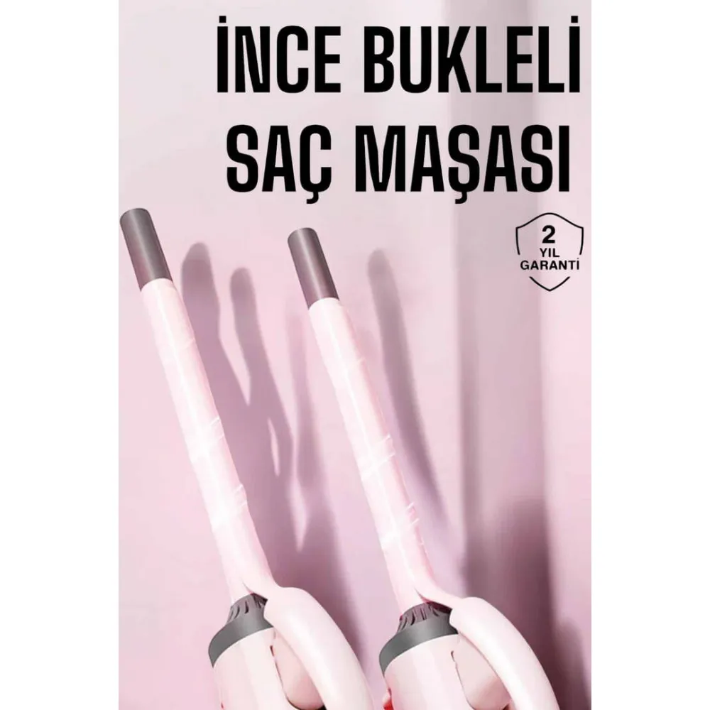 Saç Maşası 10Mm İnce Bukle Taşınabilir Saç Kıvırma Çubuğu