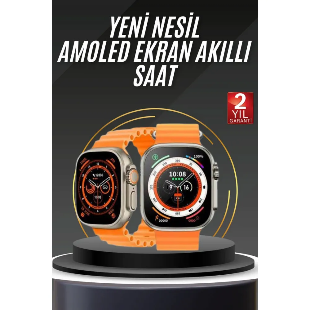 Akıllı Saat Android Ve İos Uyumlu 49 Mm Nfc Özelliği Gps Takibi