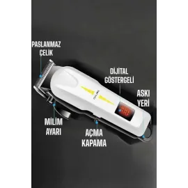 Tıraş Makinesi Uzun Ömürlü Batarya, Keskin Bıçaklar Ve Profesyonel