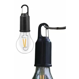Taşınabilir Şarjlı Led Ampul Askılı Lamba Kamp Bahçe Lambası