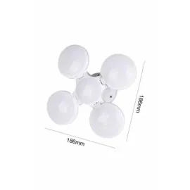 Kamp Lambası Güneş Enerjili Solar 5 Kanatlı Katlanır Lamba Karavan