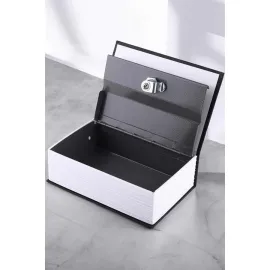 Büyük Boy Anahtarlı Kitap Görünümlü Gizli Kasa Çelik Kasa Altın Kasası