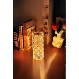 Kristal Dokunmatik Ve Kumandalı Masa Ve Gece Lambası