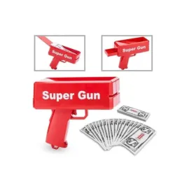 Kırmızı Çocuklara Özel Para Fırlatma Makinesi Para Saçma Tabancası