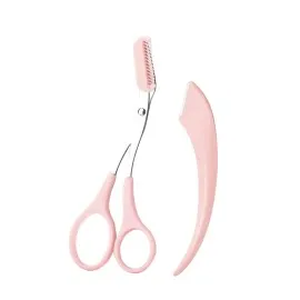 2'li Kaş Bakım Seti Taraklı Kaş Makası Ve Kaş Usturası Kaş Şekillendirici