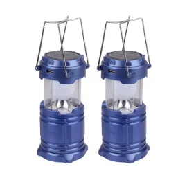 Kamp Lambası Solar Şarjlı Kızaklı Kamp Feneri Led Lamba Işıldak