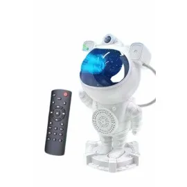 Gece Lambası Astronot Bluetooth Hoparlörlü Galaksi Işık Projektörü