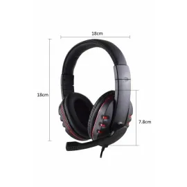 Oyuncu Kulaklığı Kulak Üstü Kablolu Gaming Kulaklık Mikrofonlu Anc Özelliği